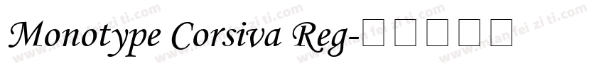 Monotype Corsiva Reg字体转换